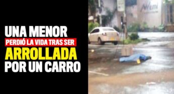 Una menor de edad perdió la vida tras ser arrollada por carro