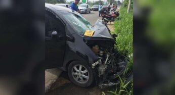 Brutal accidente en el que se vio involucrado el carro de un futbolista en la Cañasgordas