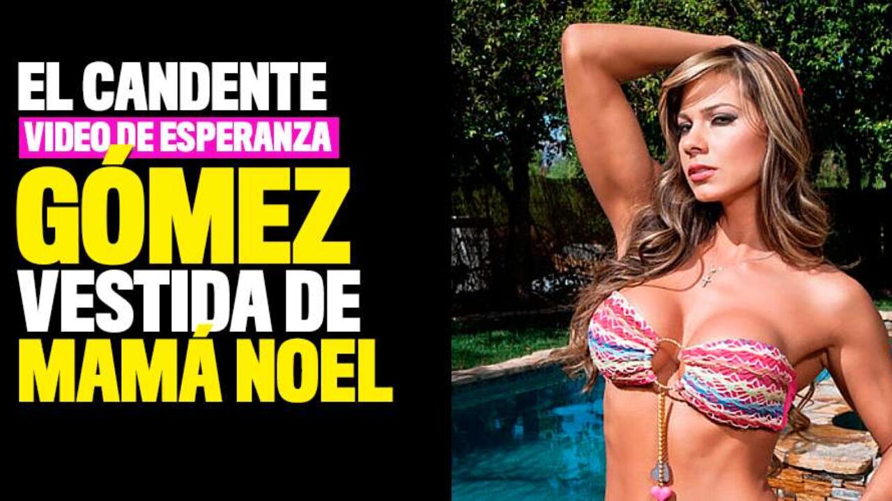 Esperanza Gómez vestida de Mamá Noel