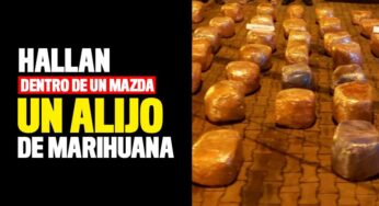 Hallan dentro de un Mazda un alijo de marihuana