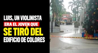 Luis, un violinista, era el joven que se tiró del Edificio de Colores