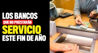 Los nuevos horarios de atención de los bancos en este fin de año