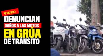 Denuncian daños a motos en grúas de tránsito