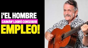 El humorista Álvaro Lemmon 'El Hombre Caimán', logró conseguir empleo