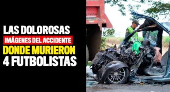En imágenes: Las dolorosas escenas que se vivieron en el accidente donde murieron 4 futbolistas