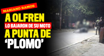 A Olfren lo bajaron de la moto a punta de 'plomo' en Mariano Ramos