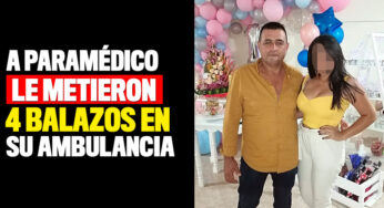 A paramédico le metieron 4 tiros mientras estaba en su ambulancia