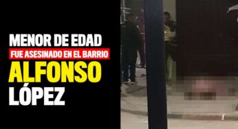 Menor de edad fue asesinado en el barrio Alfonso López
