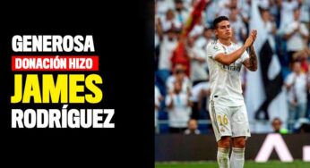 ¡Gracias crack! James Rodríguez hizo generosa donación
