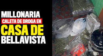 Millonaria caleta de droga en una casa de Bellavista