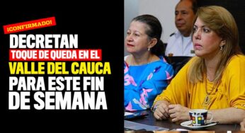 Decretan toque de queda durante el puente festivo en el Valle
