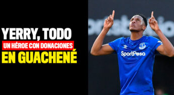Yerry Mina envió mercados e implementos de aseo para los habitantes de Guachené