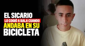 El sicario lo cogió mientras andaba en su bicicleta