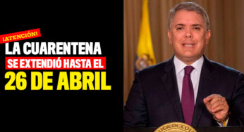 Se extiende la cuarentena hasta el 26 de abril