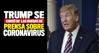 Trump ya no quiere "perder el tiempo" con ruedas de prensa sobre Covid-19