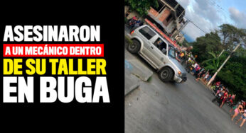 Asesinaron a un mecánico dentro de su taller en Buga