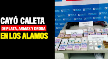 Cayó caleta con $80 millones, armas y droga en el barrio Los Álamos