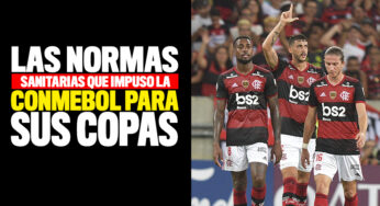 Conmebol prohíbe escupir, sonarse e intercambiar camisetas en sus torneos por Covid-19