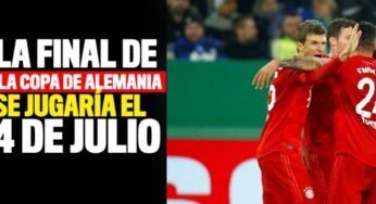 La final de la Copa de Alemania se jugaría el 4 de julio