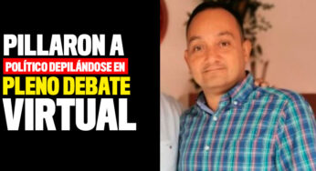 Pillaron a político depilándose en pleno debate virtual