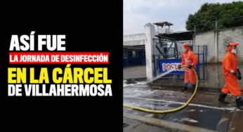 Así fue la jornada de desinfección en la cárcel Villahermosa de Cali