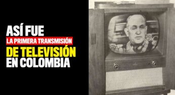 Así fue la primera transmisión de TV en Colombia
