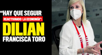 "Hay que seguir reactivando la economía": Dilian Francisca Toro