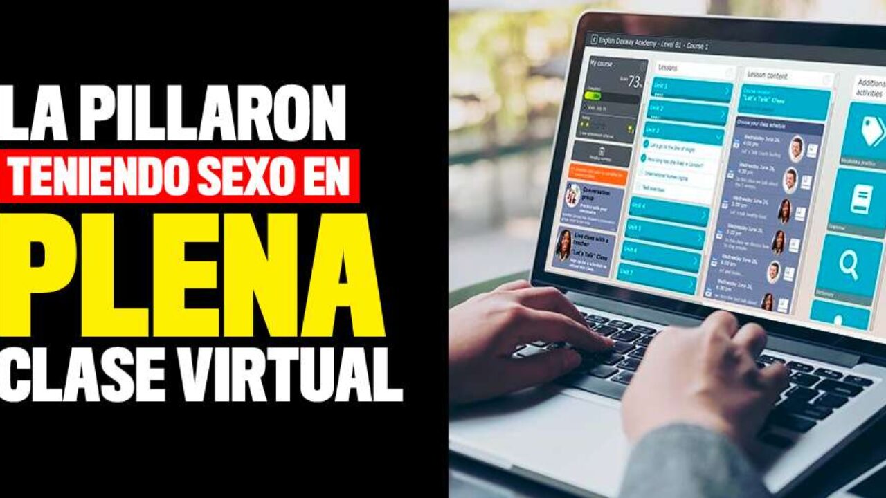 Pillada teniendo sexo en clase virtual