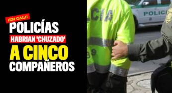 Policías habrían 'chuzado' a cinco compañeros en Cali