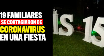 19 miembros de una misma familia se contagiaron de coronavirus en una fiesta