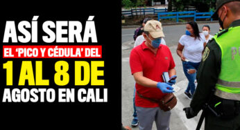 Así será el 'Pico y cédula' del 1 al 8 de agosto en Cali