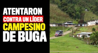 Atentaron contra un líder campesino de Buga