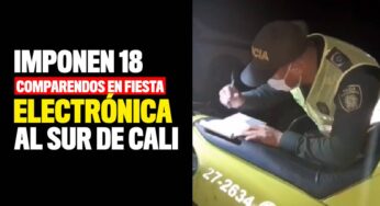 Intervienen fiesta electrónica con 18 personas al sur de Cali
