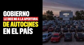 Gobierno prohíbe la apertura de autocines y exhibiciones de películas o teatros en el país