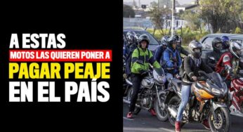 Estas son las motos que tendrían que pagar peaje en Colombia
