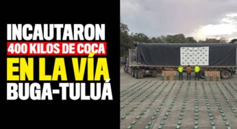Incautaron más de 400 kilos de coca en la vía Buga-Tuluá