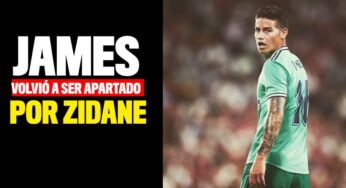 ¡Sentenciado! Zidane volvió a dejar a James fuera de la lista de convocados