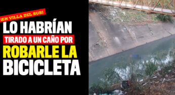 Lo habrían tirado a un caño por robarle la bicicleta en Villa del Sur