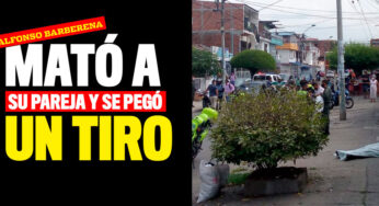 VIDEO: Mató a su pareja y se pegó un tiro en Alfonso Barberena