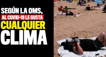 Según la OMS, al Covid-19 le gusta cualquier clima