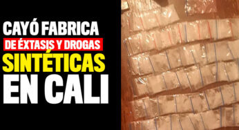 Cayó fabrica de éxtasis y drogas sintéticas en Cali