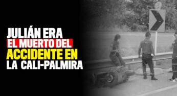 Se mató en su moto en la recta Cali - Palmira