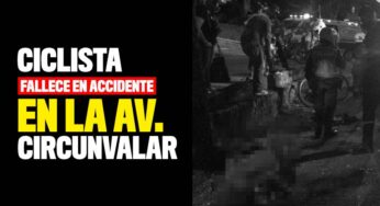 Fallece ciclista en accidente en la Av. Circunvalar