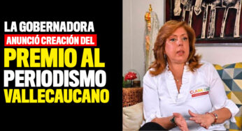 Clara Luz Roldán anunció la creación del Premio al Periodismo Vallecaucano