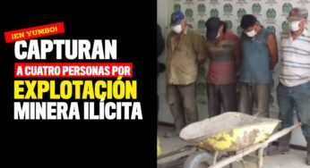 ¡En Yumbo! Capturan a cuatro personas por explotación minera ilícita
