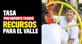 Tasa Pro-Deporte traerá recursos para el Valle