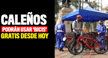 Caleños podrán usar 'bicis' gratis desde este viernes 25 de septiembre