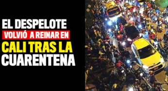 El despelote volvió a reinar en Cali tras la cuarentena