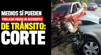 Medios sí pueden publicar videos de accidentes de tránsito: Corte