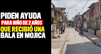 Piden ayuda por niño de dos años que recibió un disparo por la espalda en Mojica